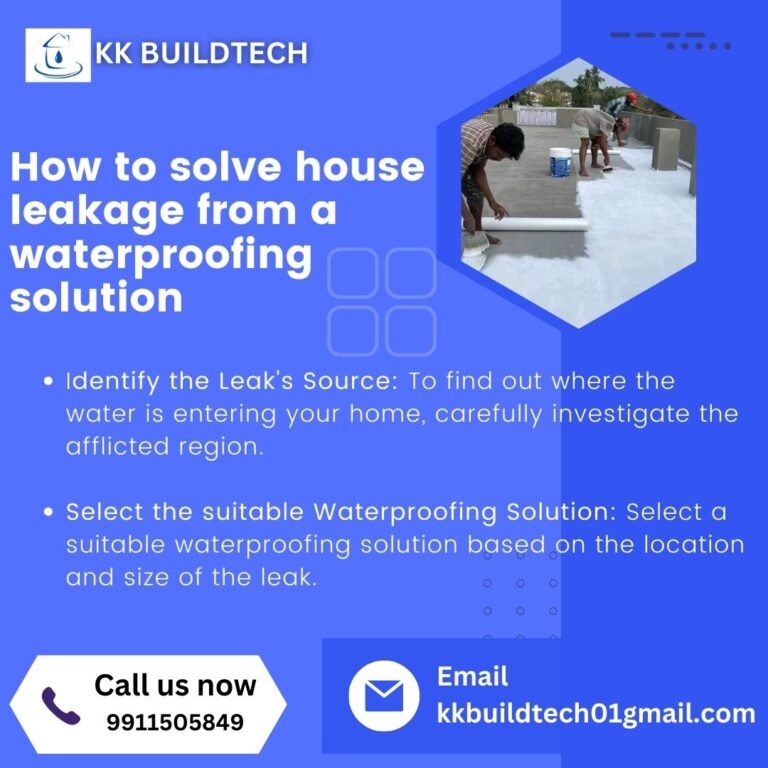 How to solve house leakage from a waterproofing solution