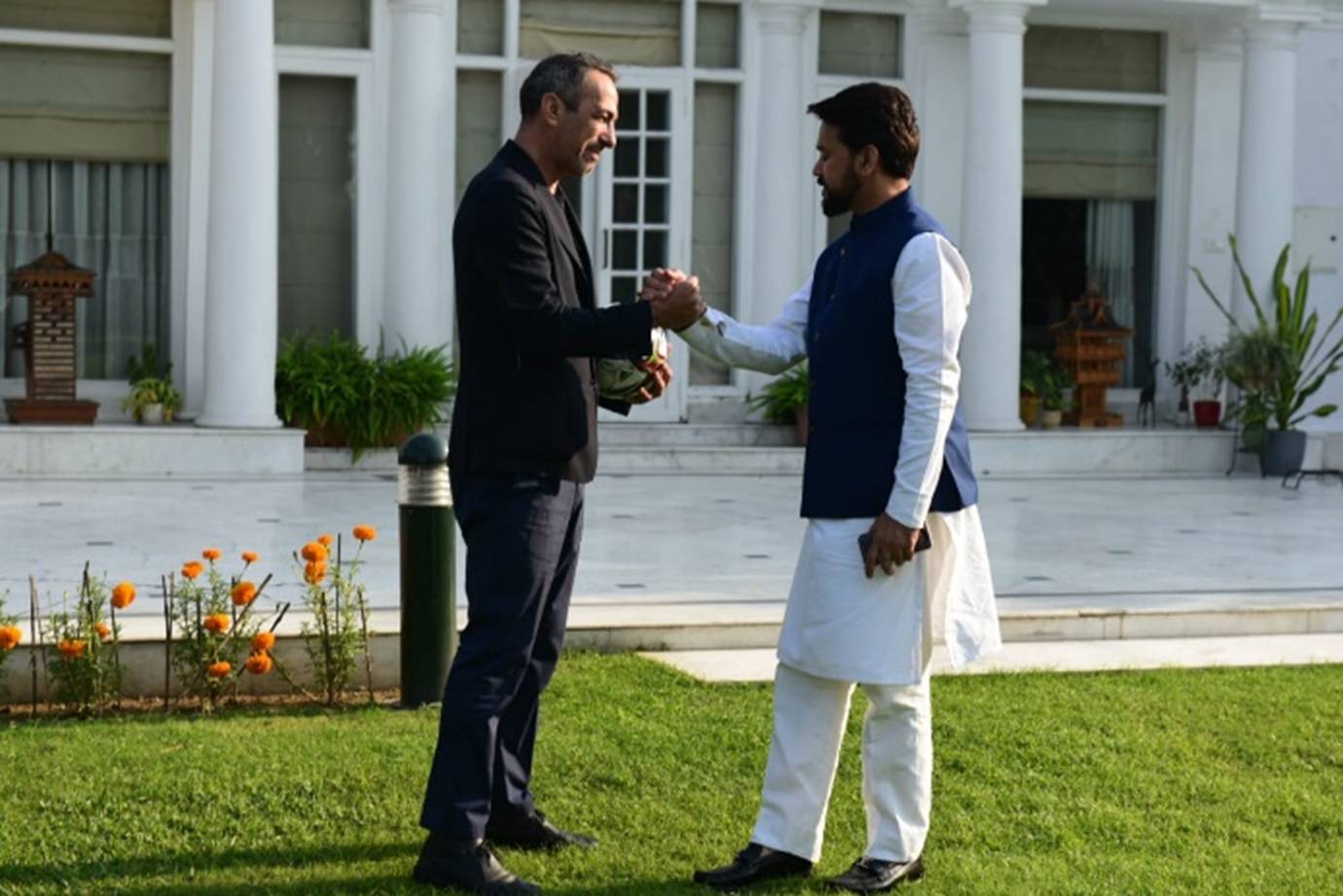 BJP Minister of Sports house waterproofing project