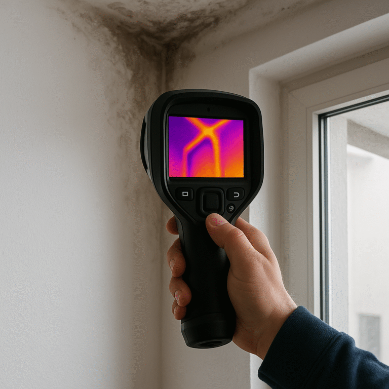 Water leak detection with thermal camera